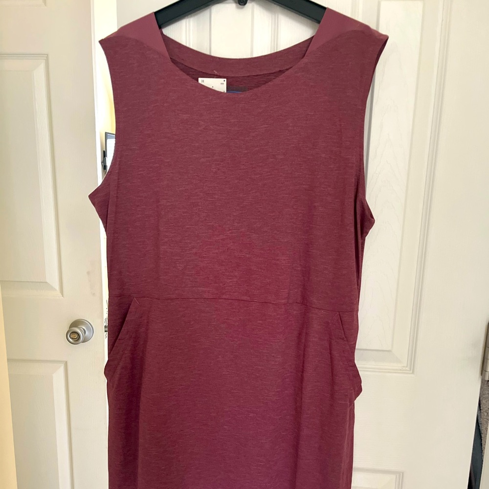 Purple Sleeveless Casual Dress
